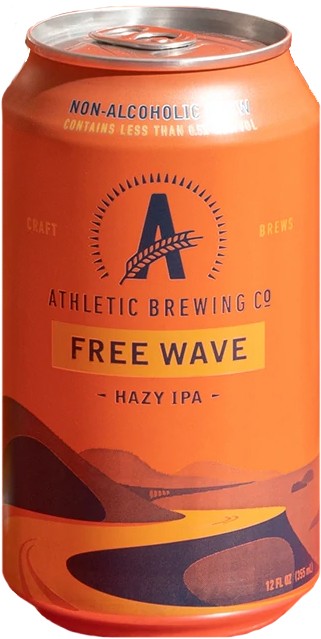 Athletic Brewing Non-Alcoholic Brews Free Wave IPA NA 12 oz. Can