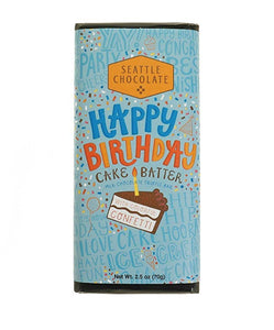 Seattle Chocolate Happy Birthday Truffle Bar 2.5OZ