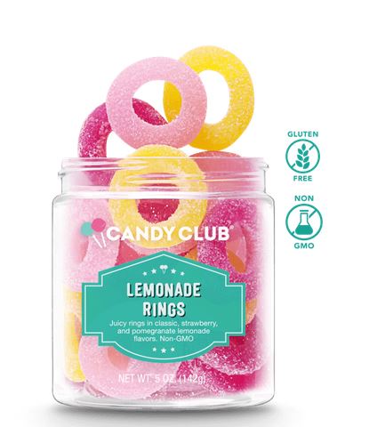 CANDY CLUB Lemonade Rings 5oz